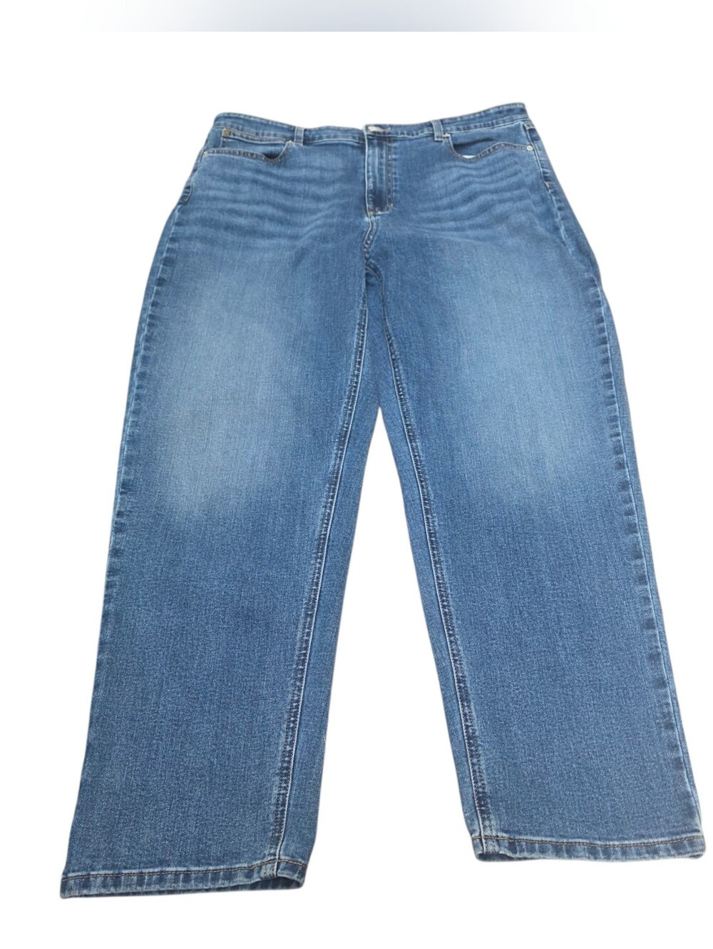 L.L. Bean Women's Plus Classic Fit Straight-Leg Jeans (Sz:18)